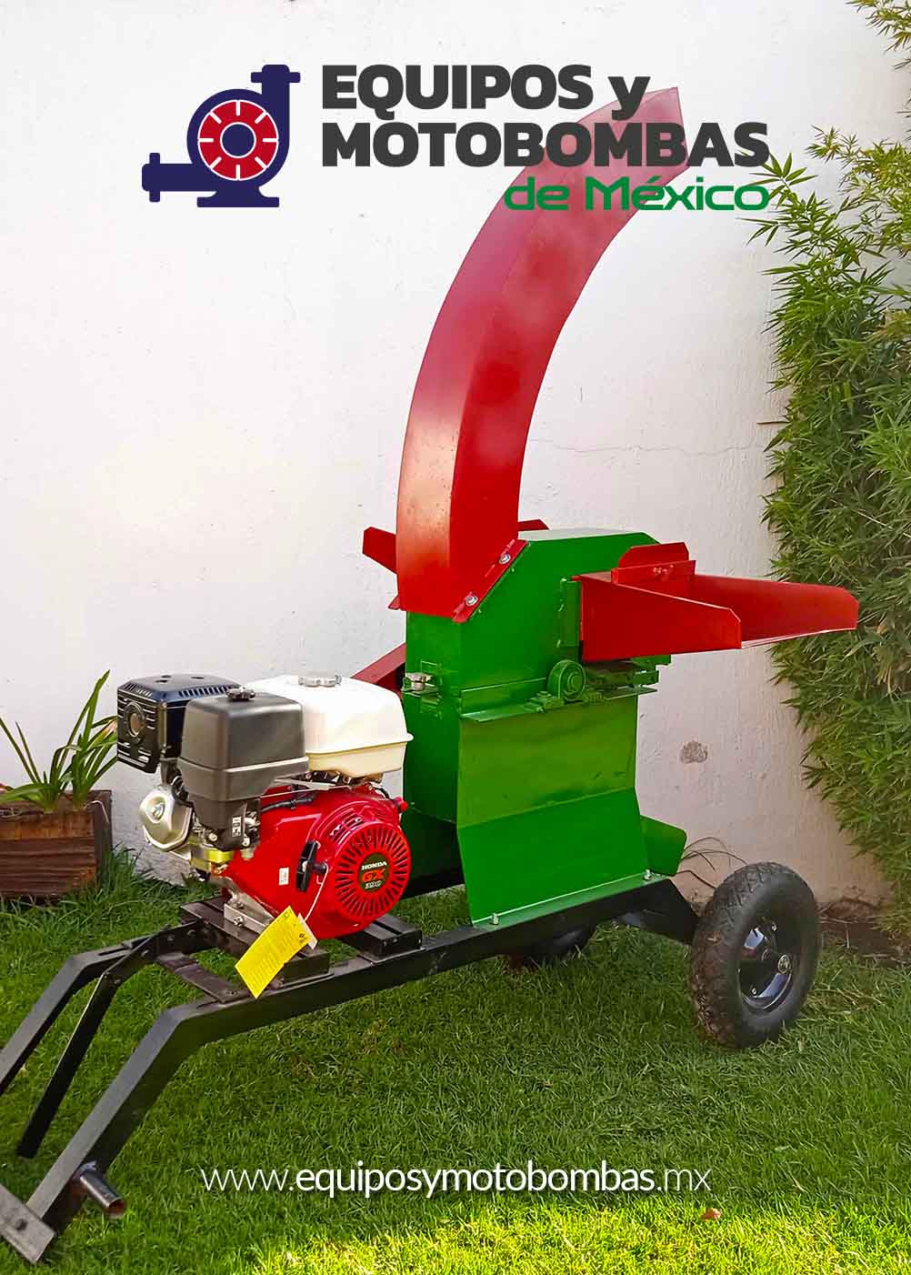 PICADORA GRANDE MOTOR HONDA 13HP CON CUELLO DE GANSO