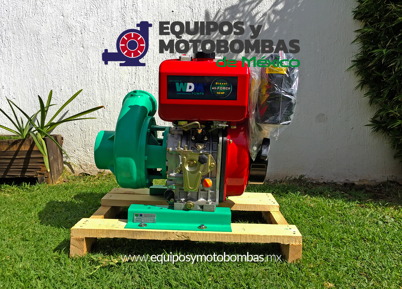 MOTOBOMBA WDM DIESEL ALTA PRESION 4X3 10HP MANUAL