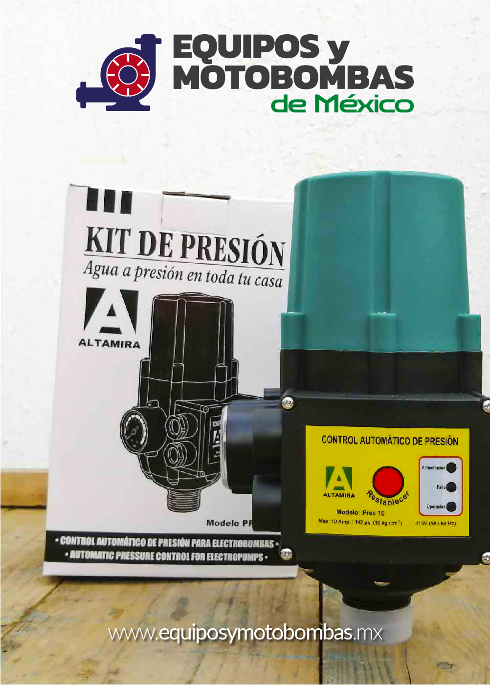 KIT DE PRESIÓN ALTAMIRA SERIE PRES